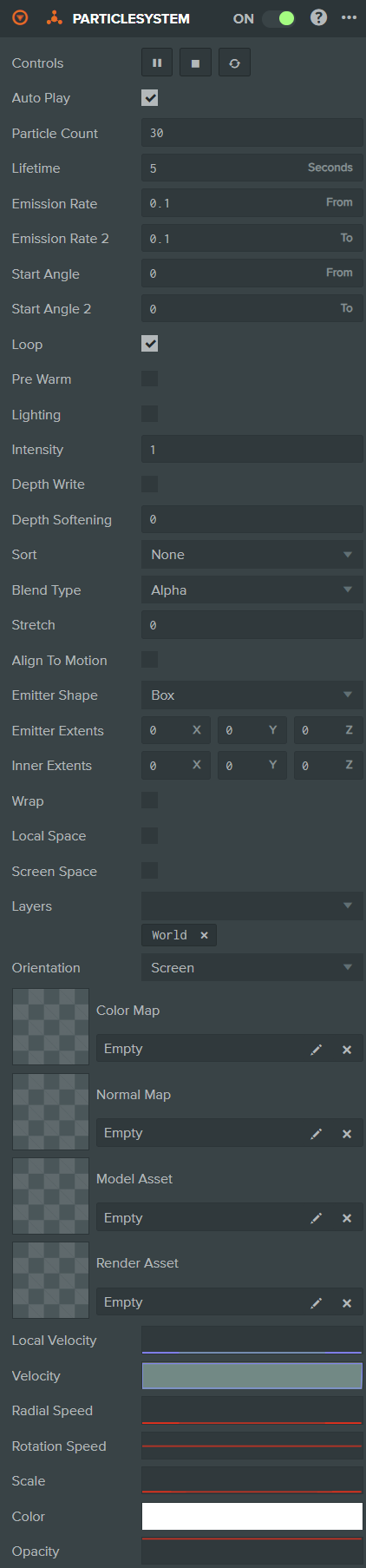 Particle System Component